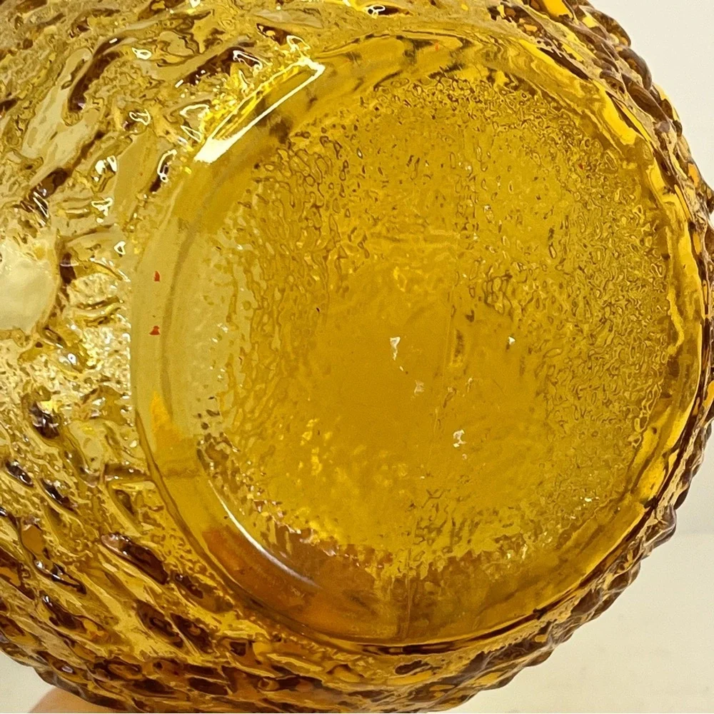 Vintage Anchor Hocking Lido Amber Glass Pitcher